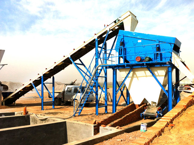 混凝(níng)土攪拌(ban)站同步(bu)振動水(shuǐ)洗機